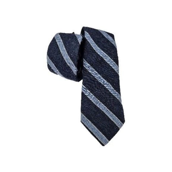 Daniel Cremieux Other - Cremieux Slim Neck Tie Mens Striped Wool blend Made In Italy Blue (33)